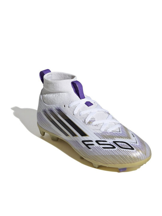 F50 League Kids Molded Soccer Shoes White