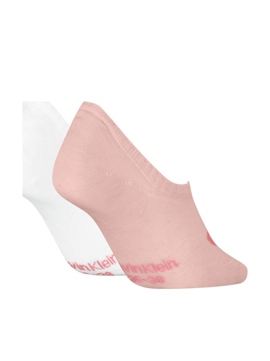Calvin Klein Damen Socken White-Pink 2Pack Calvin Klein Damen Socken White-Pink 2Pack