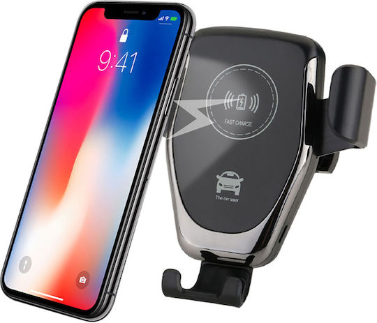Avizar 360° Drehbarer Handyhalterung Auto Smartphone Kompatibel 10w Kabelloses Aufladen Schwarz