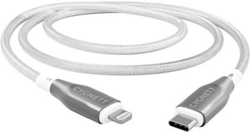 Cygnett Cable Lightning To Usb-c 30w Series Armoured Charge Synchronization 2m White