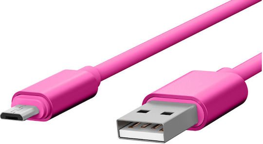 Jaym Cable Micro USB La USB A 2,4A Încărcare Sincronizare Colecția Pop 1,7m Roz