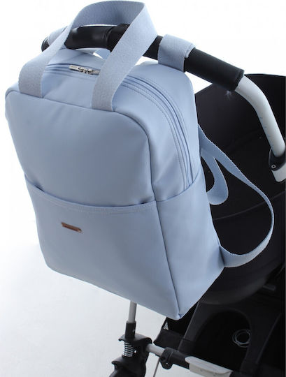 Uzturre Wickeltasche-Wickelrucksack Hellblau 28x11x37cm.