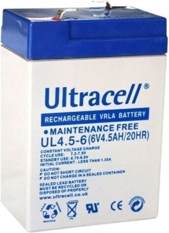 Ultracell Ups Battery Ultracell Ul4.5-6 6v 4.5ah