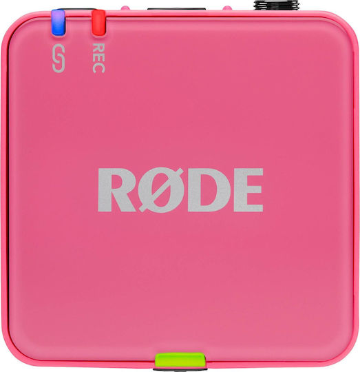 Rode Wireless GO Gen3 Set Wireless Condenser (Small Diaphragm) Microphone Πέτου, Clip On Journalistic in Pink Color