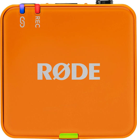 Rode Wireless GO Gen3 Set Wireless Condenser (Small Diaphragm) Microphone Πέτου, Clip On Journalistic in Orange Color