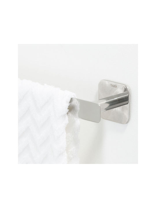TIGER Double Wall-Mounted Bathroom Rail ​5.4x60cm Inox Silver