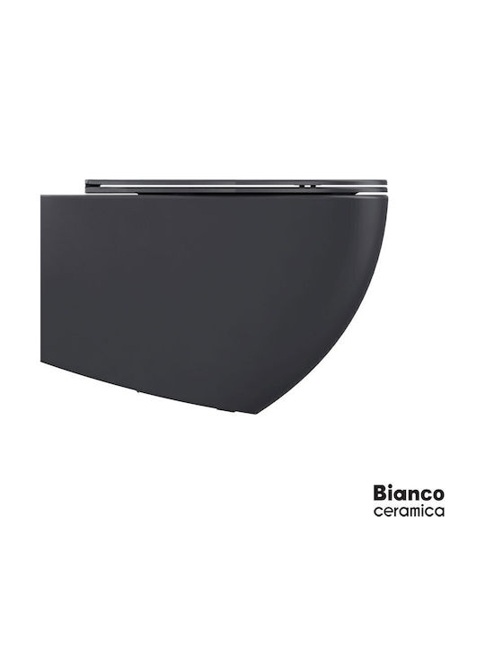 Bianco Ceramica Λεκάνη Κρεμαστή με Κάλυμμα Soft Close Μπεζ Bianco Ceramica Λεκάνη Κρεμαστή με Κάλυμμα Soft Close Μπεζ