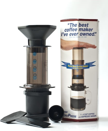 Aerobie Aeropress Original Καφετιέρα Φίλτρου Χειρός Πλαστική Μαύρη 200ml