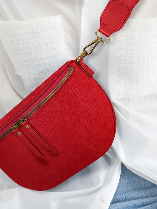 Gallantry Fanny Pack Luna Fabric Shoulder Strap Fuschia