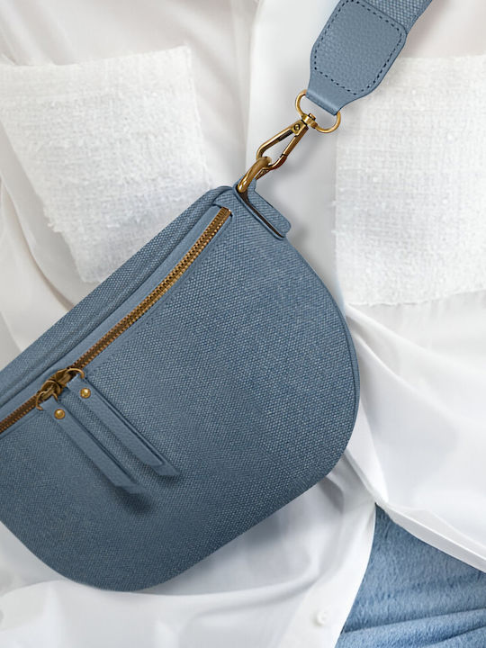 Gallantry Fanny Pack Luna Fabric Shoulder Strap Blue