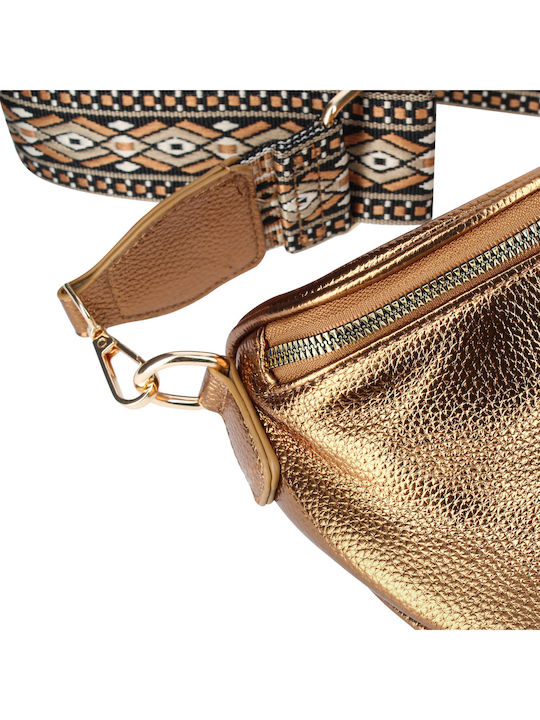Gallantry Geometrisches Muster Gürteltasche Bronze