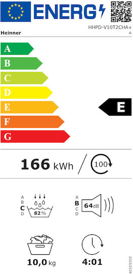 Heinner HHPD-V10T2CHA++ Wäschetrockner 10kg mit Wärmepumpe