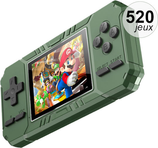 Techkidz 520 Games Emulator Console Tank Model Green