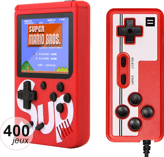 Techkidz 400-game Console Emulator Multiplayer Controller Sup Model Red