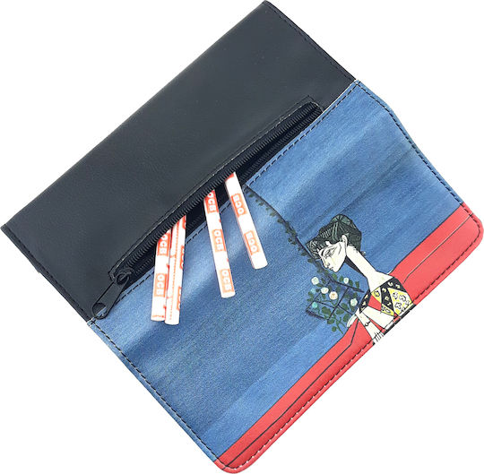 Pera Tobacco Pouch With Magnetic Clasp 16x7.5cm PICASSO BLACK