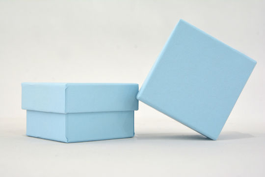 Paper Box 6x6x4 Set/49 Light Blue