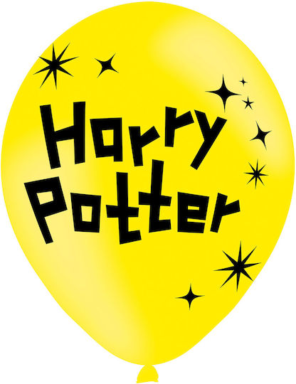 Set of 6 Balloons Latex Yellow 28cm