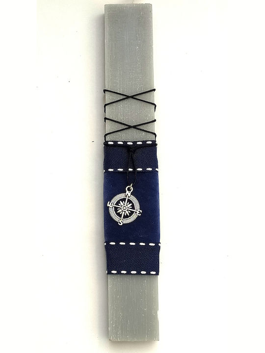 Osterkerze Wohnung Blau