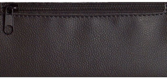 Pera Leather Tobacco Pouch Handmade with Magnet Closure Vespa Black