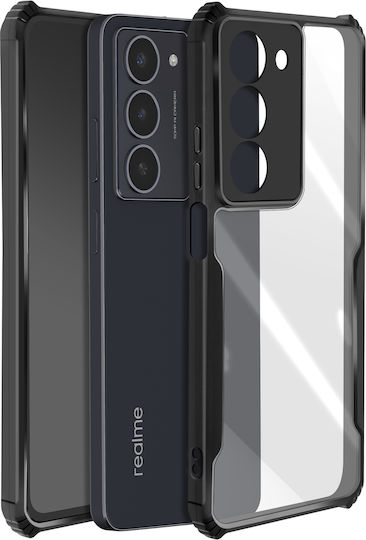 Husă Avizar Realme 14x C75 Back Acrylic Înconjurătoare Moale Șoc Neagră