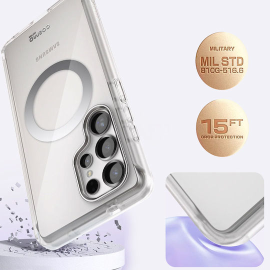 I-blason Integrierte Hülle Samsung S25 Ultra Stoßfest Cosmo Kollektion Transparent