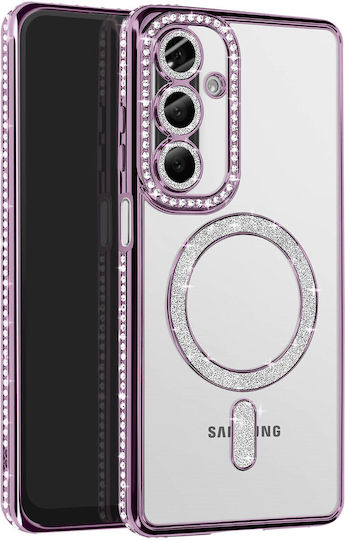 Avizar Diamond Case Samsung Galaxy A26 Magsafe Outline Strass Purple