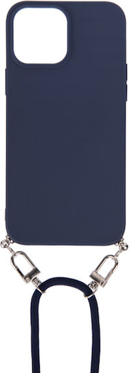 Eko Case iPhone 13 Pro Nylon Cord Resin Chain Blaue