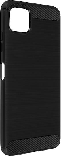 Samsung Galaxy A22 5G Reinforced Soft Carbon Brushed Effect Black Mobile Phone Case
