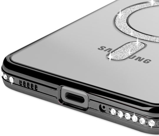 Avizar Diamond Case Samsung Galaxy A16 Magsafe Contour Strass Black