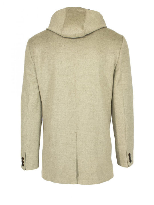 Massimo Veneziani Herrenmantel Halber Mantel Moustra Beiges 00620 Trip Übermantel-Beige