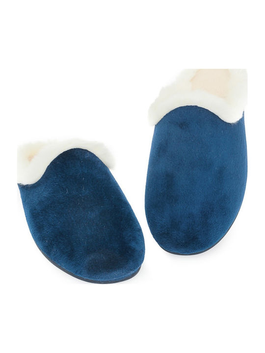 Medies Women's Winter Slippers Blue