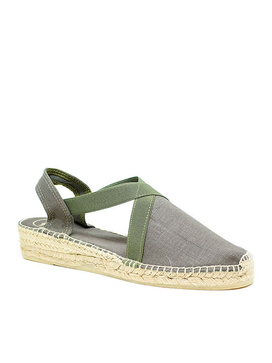 Toni Pons Verona-19 Platform Khaki 4cm