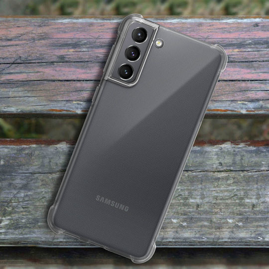 Schutzhülle Galaxy S21 Flexible Stoßfest Flexible Ecken Akashi Klar