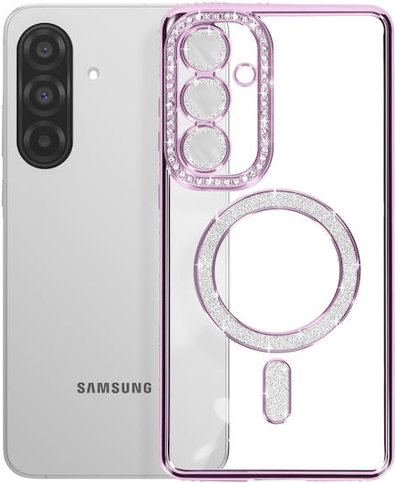 Avizar Diamond Case Samsung Galaxy A36 Magsafe Outline Strass Purple