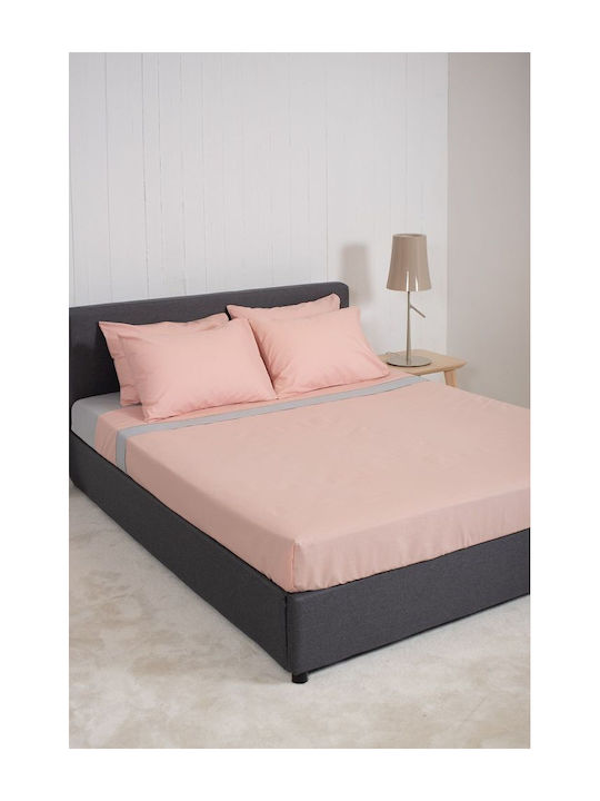 Viokarpet Module Cearceafuri De Pat View Powder Gri Deschis Set Super Dublu 240x260 Cm