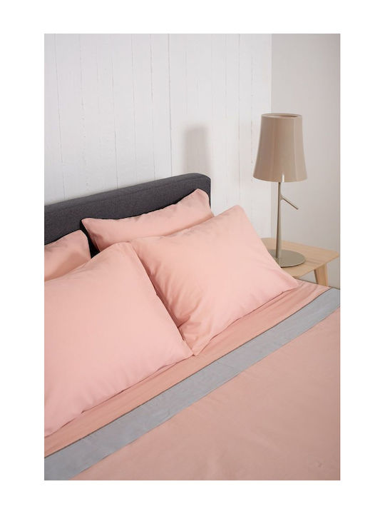 Viokarpet Module Cearceafuri De Pat View Powder Gri Deschis Set Super Dublu 240x260 Cm