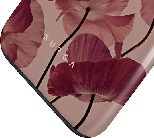 Burga Hülle iPhone 11 Elegantes Zartes Kussmuster Burgund