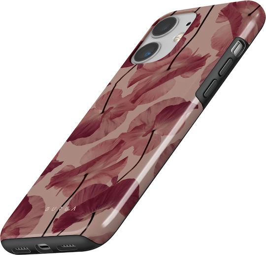 Burga Hülle iPhone 11 Elegantes Zartes Kussmuster Burgund