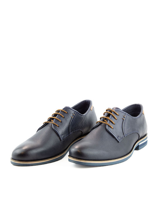 Jk London Derby Shoes 701 Blue Leather