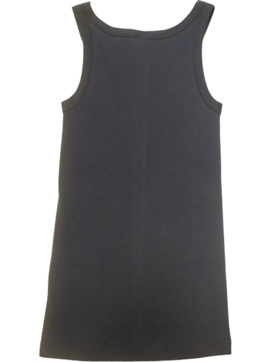Wide Striped Cotton Blue Undershirt Giorgio