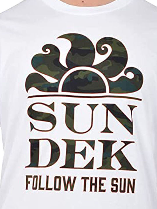 Μπλούζα Κοντομάνικη Sundek Logo M026tej7853-white Ανδρικό
