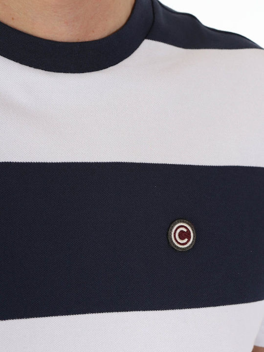 Colmar T-shirt Ριγε Regular Fit Composition Μπλε-λευκο