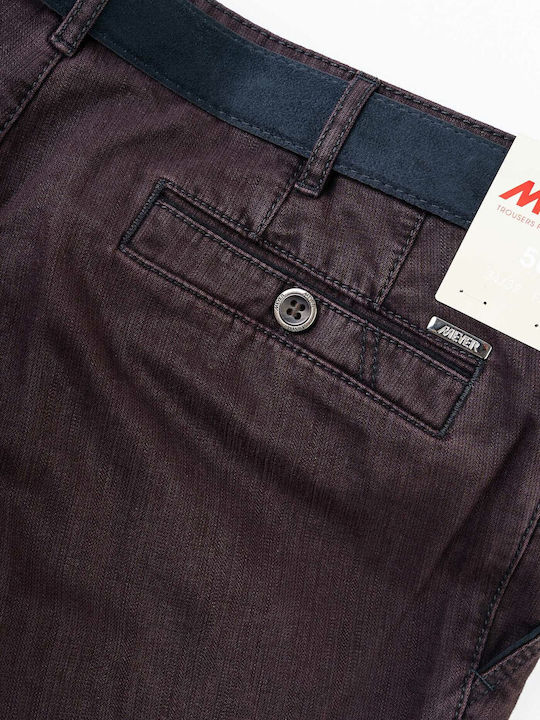 Meyer Trousers Belt Series New York 2 2 5522 58 Wine
