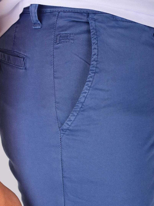 Polbot Chino Trousers Blue Side Pockets Regular Fit Pol001-170132.114