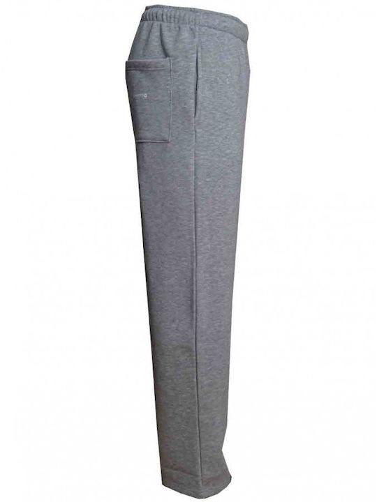 Luciano Faketti Trousers Luciano Faketti Sweatshirt Fleece Three-Layer King Size Cotton Gray
