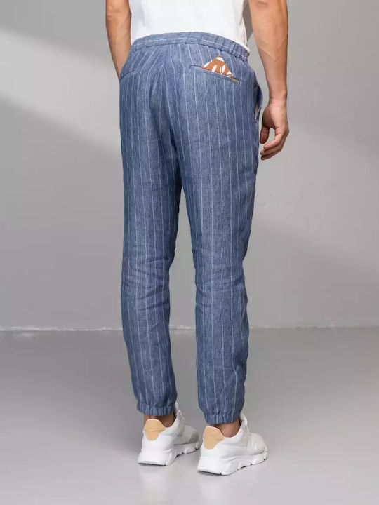 Παντελόνι Chino Ριγέ Λινό At.p.co Berlino A241berlino563 730