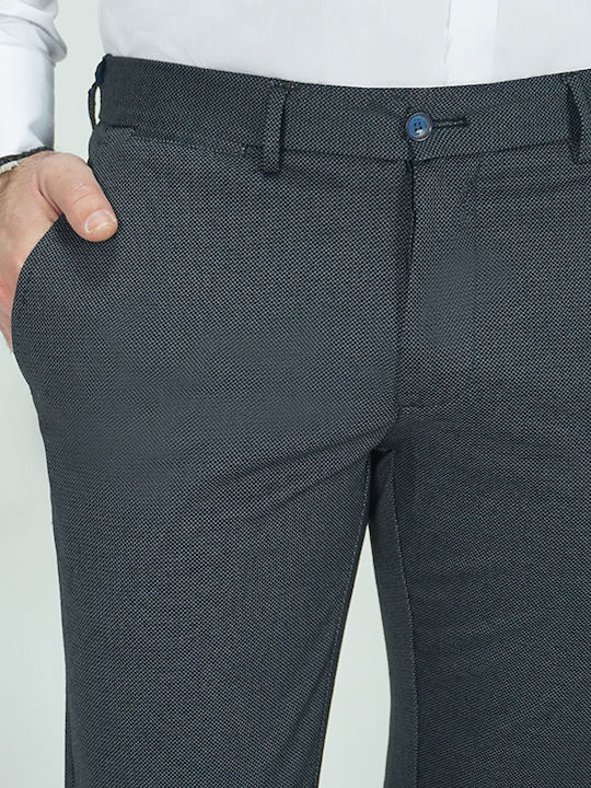 Italian Job Ανδρικό Βαμβακερό Παντελόνι Μπλε Slim Fit 725313/07p 90% Βαμβάκι 7% Πολυεστέρας 3% Λύκρα