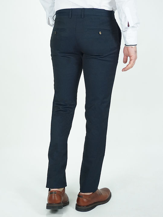 Italian Job Ανδρικό Βαμβακερό Παντελόνι Σκούρο Μπλε Slim Fit 725288/07 90% Βαμβάκι 7% Πολυεστέρας 3% Λύκρα