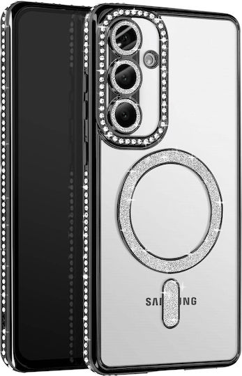 Avizar Diamond Case Samsung Galaxy A36 Magsafe Outline Strass Black