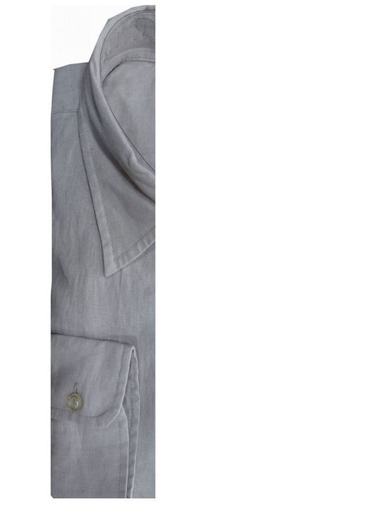 Luciano Faketti Shirt In Fashion Linen-cotton Beige